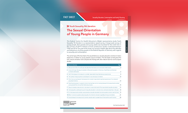 Cover of Fact Sheet The Sexual Orientation of Young People in Germany