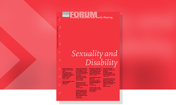 Cover of Brochure FORUM Sexuality and Disability