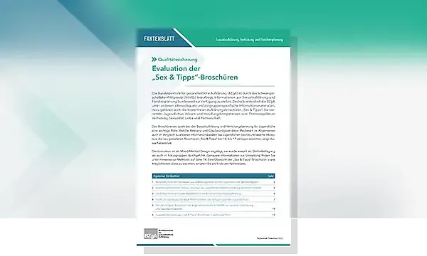 Cover zu Evaluation der „Sex & Tipps“-Broschüren