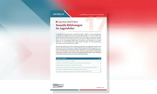 Cover zu Sexuelle Erfahrungen im Jugendalter. Jugendsexualität 9. Welle