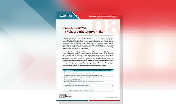 Cover zu Im Fokus: Verhütungsverhalten. Jugendsexualität 9. Welle