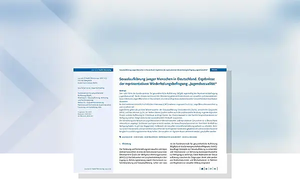 Cover zu Sexualaufklärung junger Menschen in Deutschland