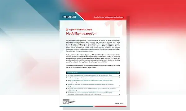 Cover zu Notfallkontrazeption. Jugendsexualität 9. Welle