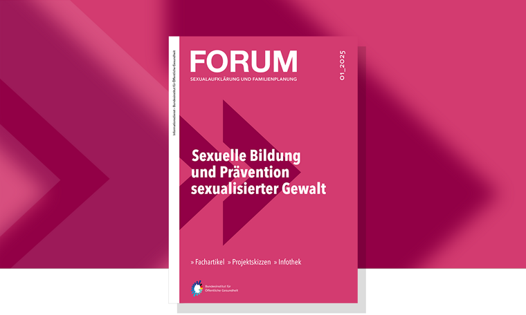 Teaserbild mit dem Cover des FORUM-Hefts 1-2025 Sexuelle Bildung und Prävention sexualisierter Gewalt
