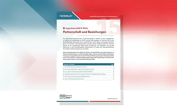 Cover zu Partnerschaft und Beziehungen. Jugendsexualität 9. Welle
