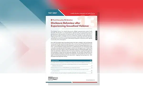 Cover of Fact Sheet Disclosure Behaviour after Experiencing Sexualised Violence