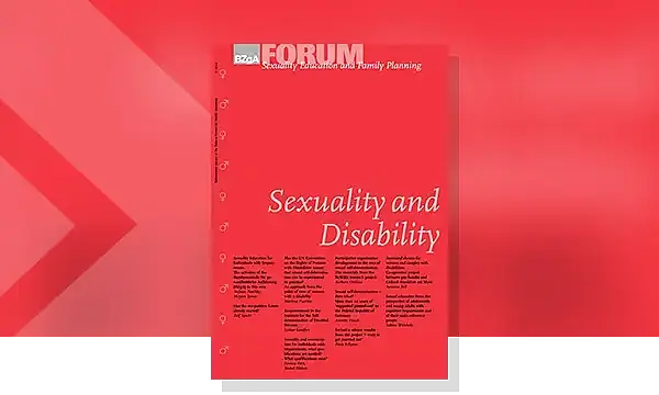 Cover of Brochure FORUM Sexuality and Disability
