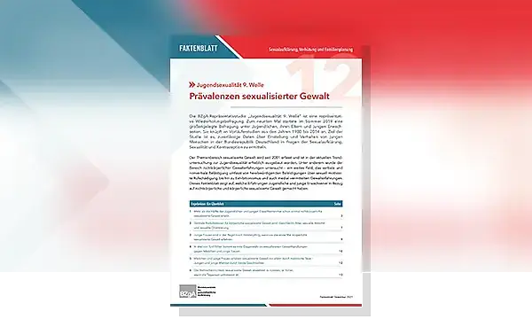 Cover zu Prävalenzen sexualisierter Gewalt. Jugendsexualität 9. Welle