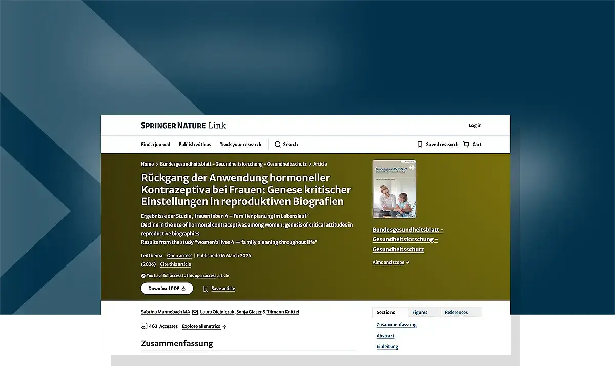 Cover zu Rückgang der Anwendung hormoneller Kontrazeptiva bei Frauen: Genese kritischer Einstellungen in reproduktiven Biografien