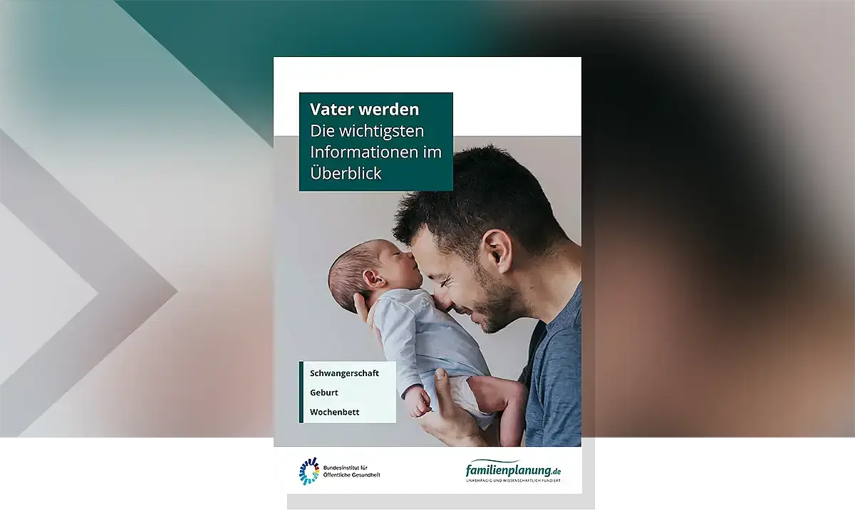 Tittelbild der Broschüre Vater werden