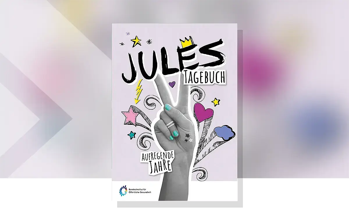 Das Bild zeigt das Cover der Broschüre Jules Tagebuch