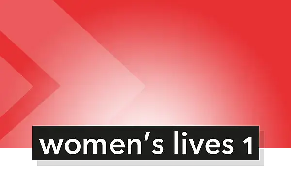 Picture with Lettering women´s lives 1