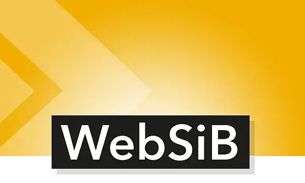 auf gelber Fläche steht der Schriftzug WebSiB