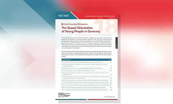 Cover of Fact Sheet The Sexual Orientation of Young People in Germany