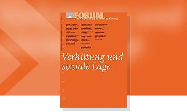 Cover des Forum-Heftes Verhütung und soziale Lage