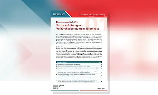 Cover zu Sexualaufklärung und Verhütungsberatung im Elternhaus. Jugendsexualität 9. Welle