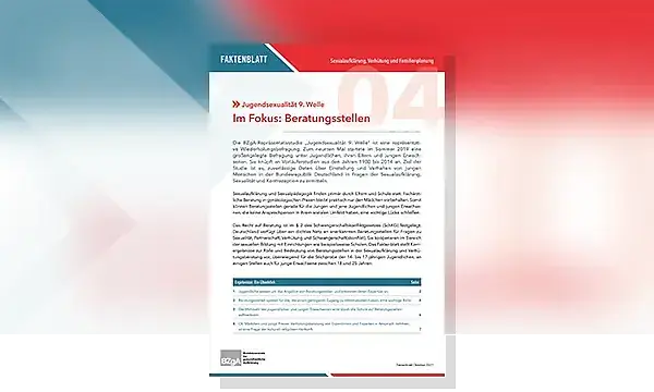 Cover zu Im Fokus: Beratungsstellen. Jugendsexualität 9. Welle