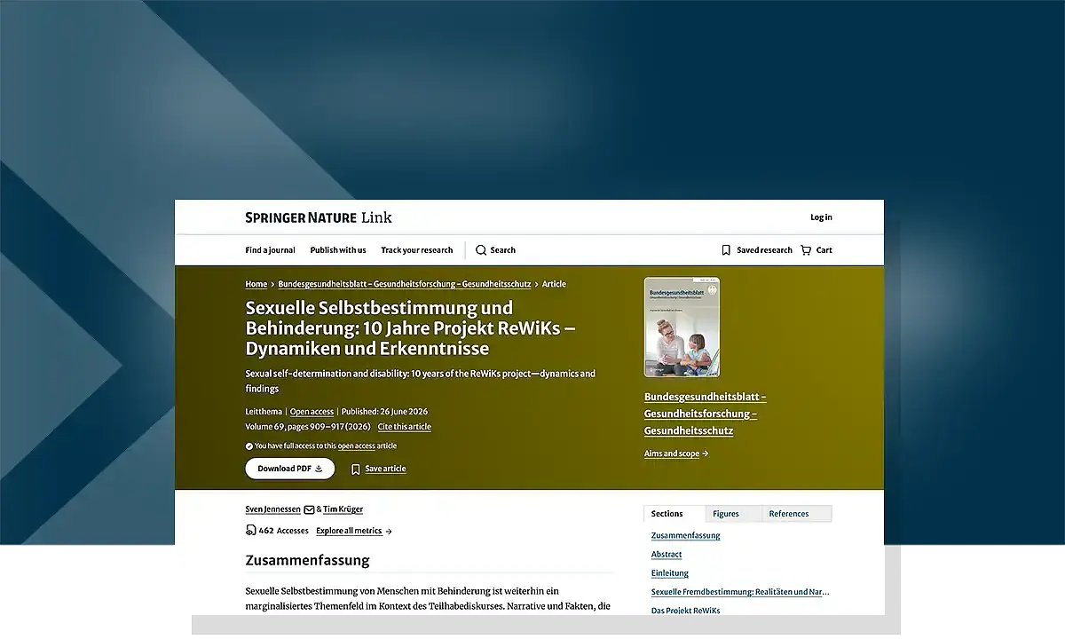 Das Bild zeigt den Titel des Fachartikels 