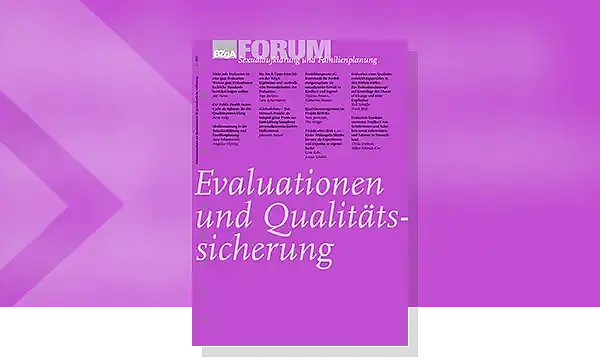 Cover des Forum-Heftes Evaluationen und Qualitaetssicherung