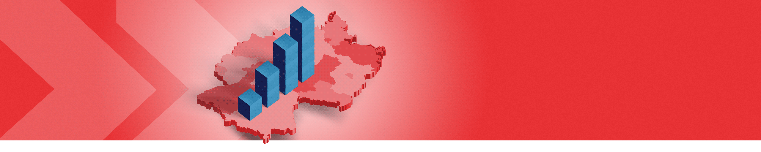 Banner mit Deutschlandkarte und Säulendiagramm