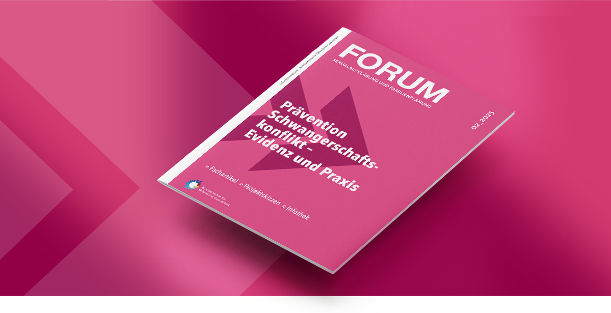 Bannerbild zur Publikation FORUM 2-2025 Prävantion Schwangerschaftskonflikt – Evidenz und Praxis