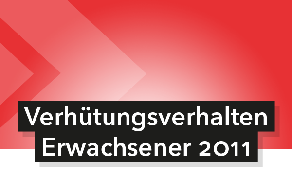 Cover zu Verhütungsverhalten Erwachsener 2011